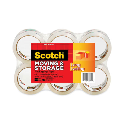 Scotch Storage Tape, 3" Core, 1.88" x 54.6 yds, Clear, 6/Pack