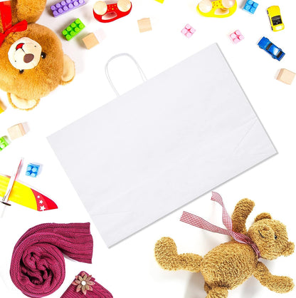 16x6x12 Inch Kraft Paper Gift Bags | 100 Pack Wholesale