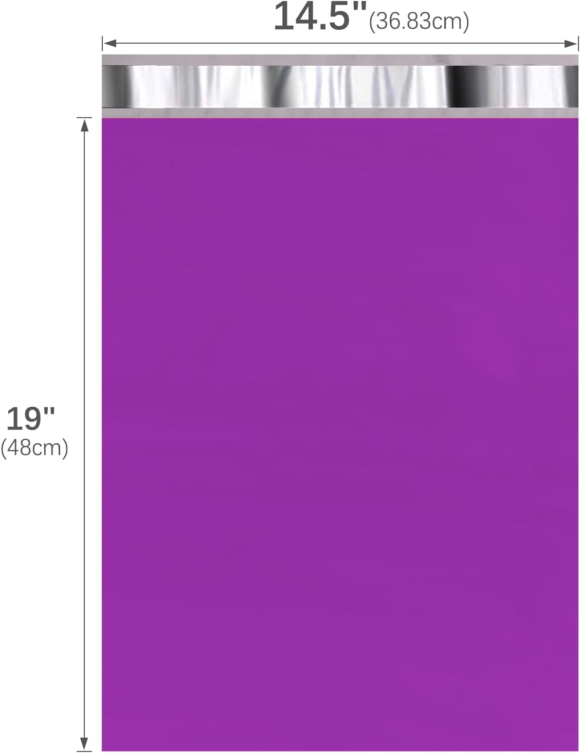 14.5x19 Poly-Mailer Envelope Shipping Bags | Purple
