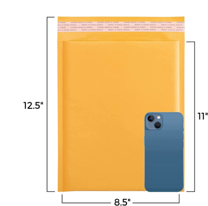 8.5x12 Kraft Bubble Mailer Padded Envelope #2 | Usable Size 8.5x11" | 500 Pack Wholesale