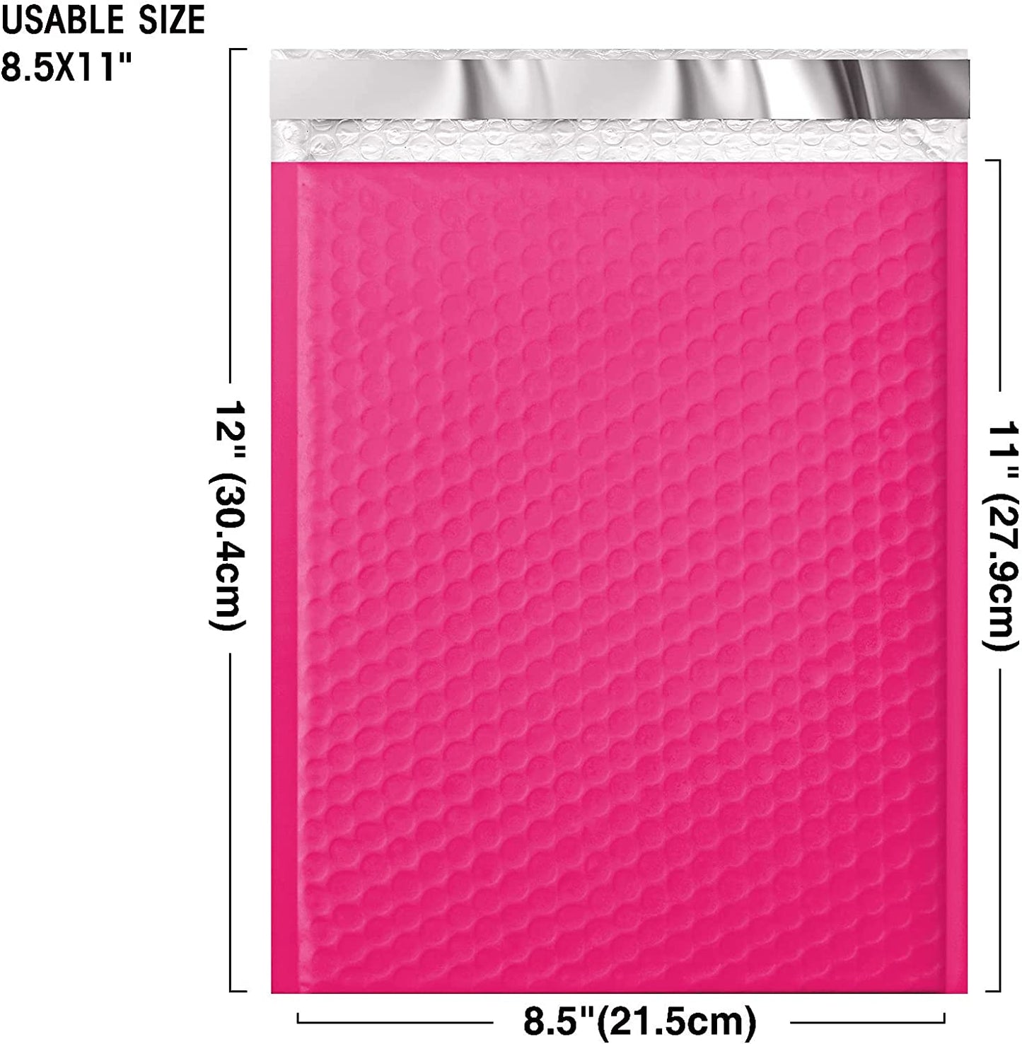 8.5x12 Bubble - Mailer Padded Envelope | Hot Pink - Shipping In Style