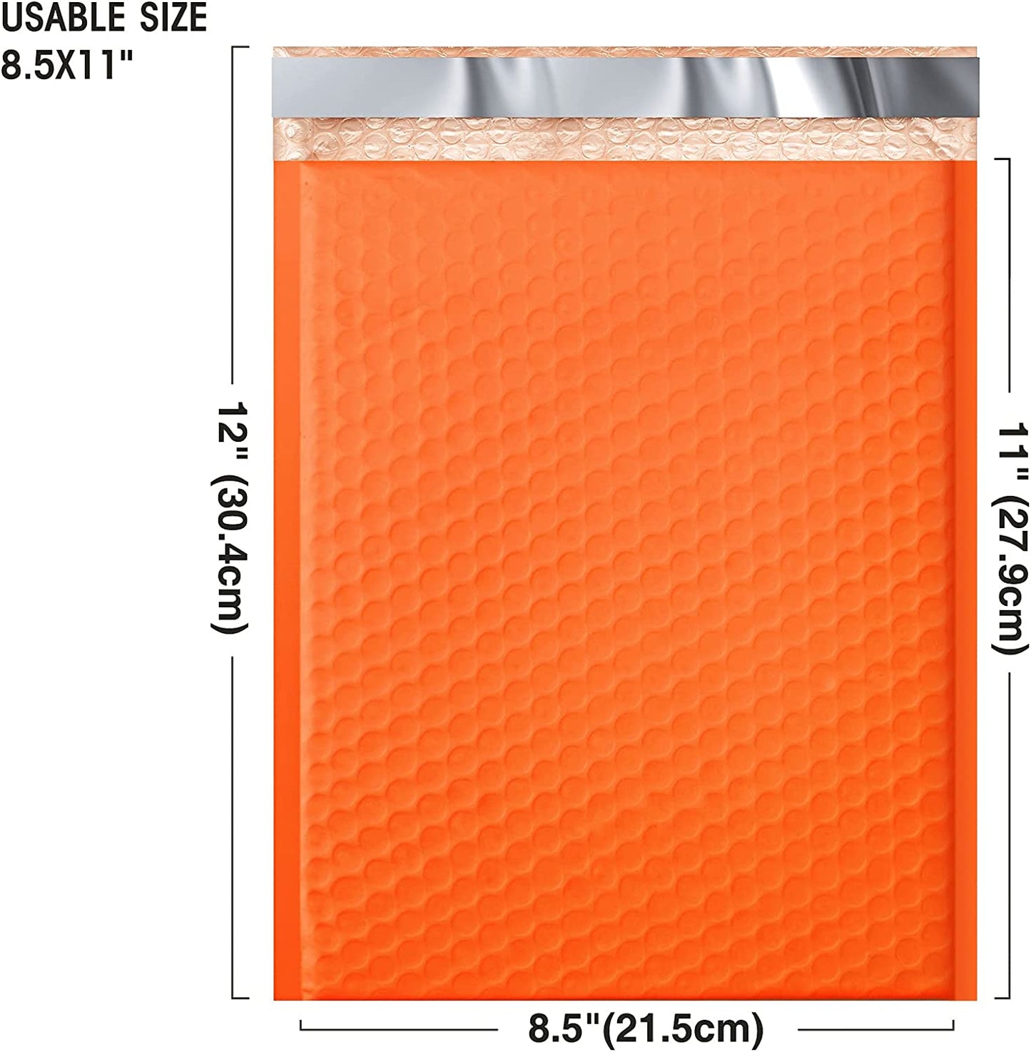 8.5x12 Bubble - Mailer Padded Envelope | Orange - Shipping In Style