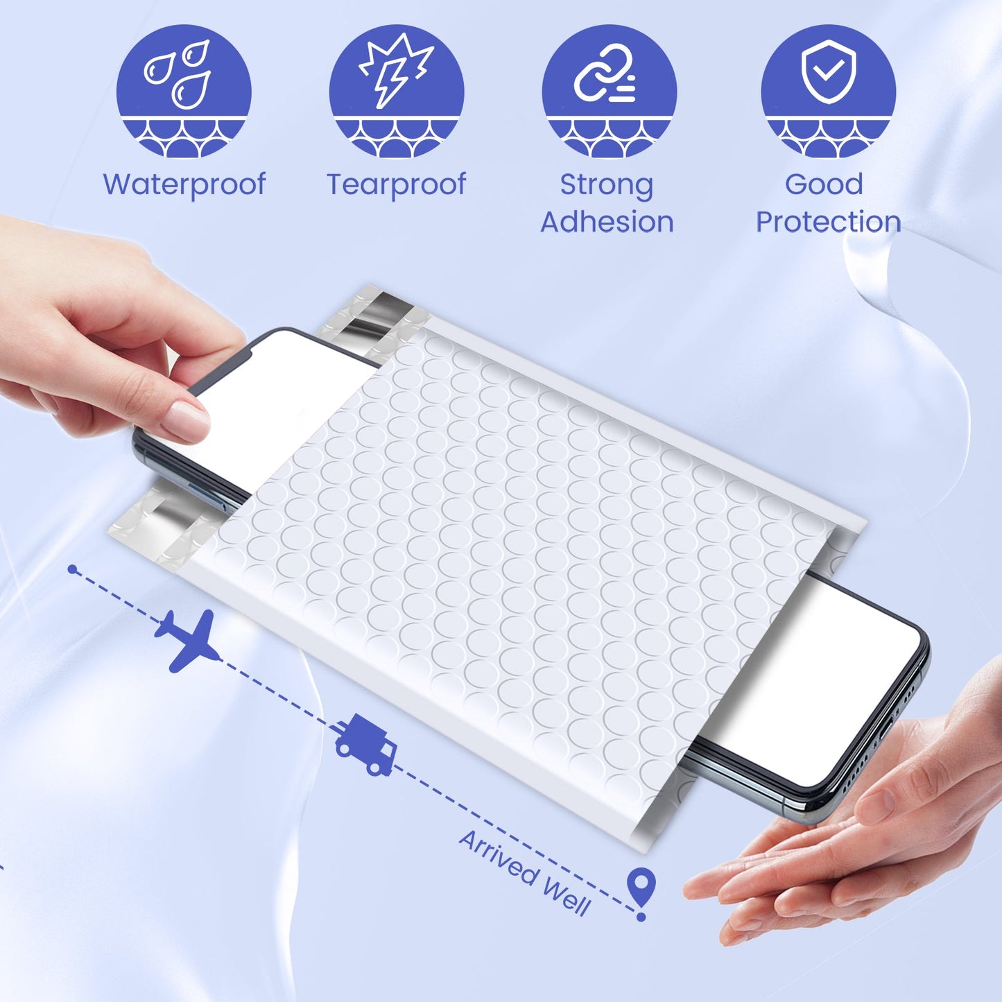 5.75x8.5 Bubble Mailer | Usable Size 5x7"  | 800 Pack Wholesale
