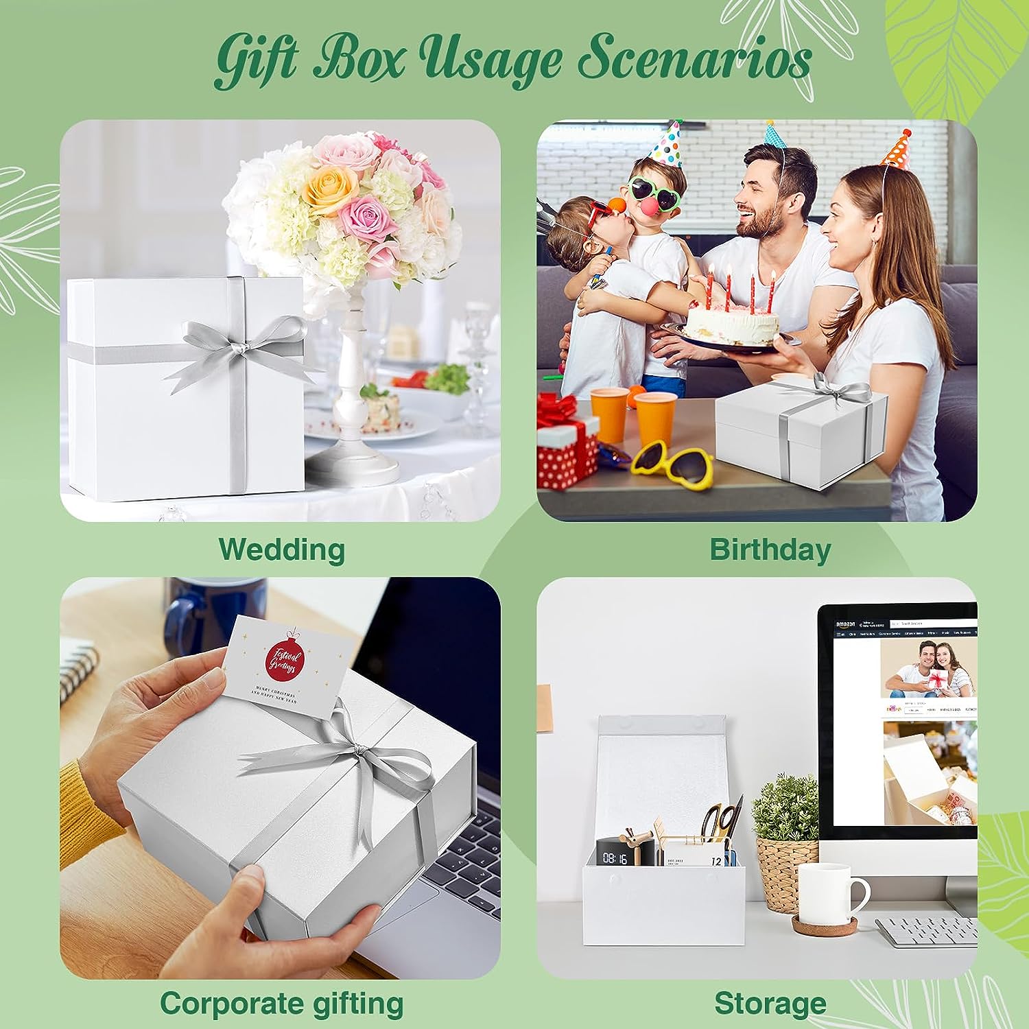 8x8x4 Inch Magnetic Gift Boxes - Shipping In Style