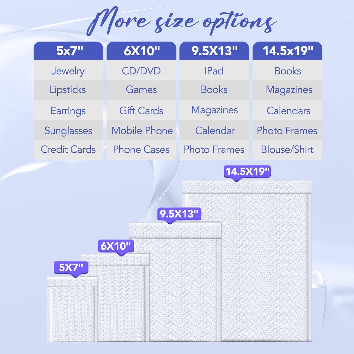5.75x8.5 Bubble Mailer | Usable Size 5x7"