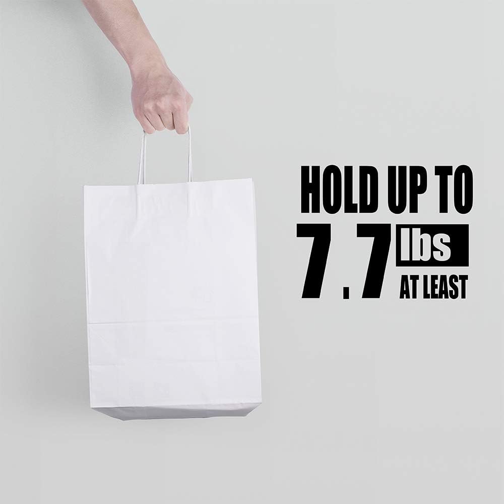 10x5x13 Inch Kraft Paper Gift Bags | 100 Pack Wholesale
