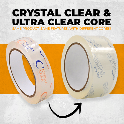 Crystal Clear Carton Sealing Tape | CST26CC (2.7 to 3.6 Mil)