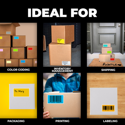 4" x 2" Direct Thermal Labels - 725 Stickers | LB-DTT (Made in USA)
