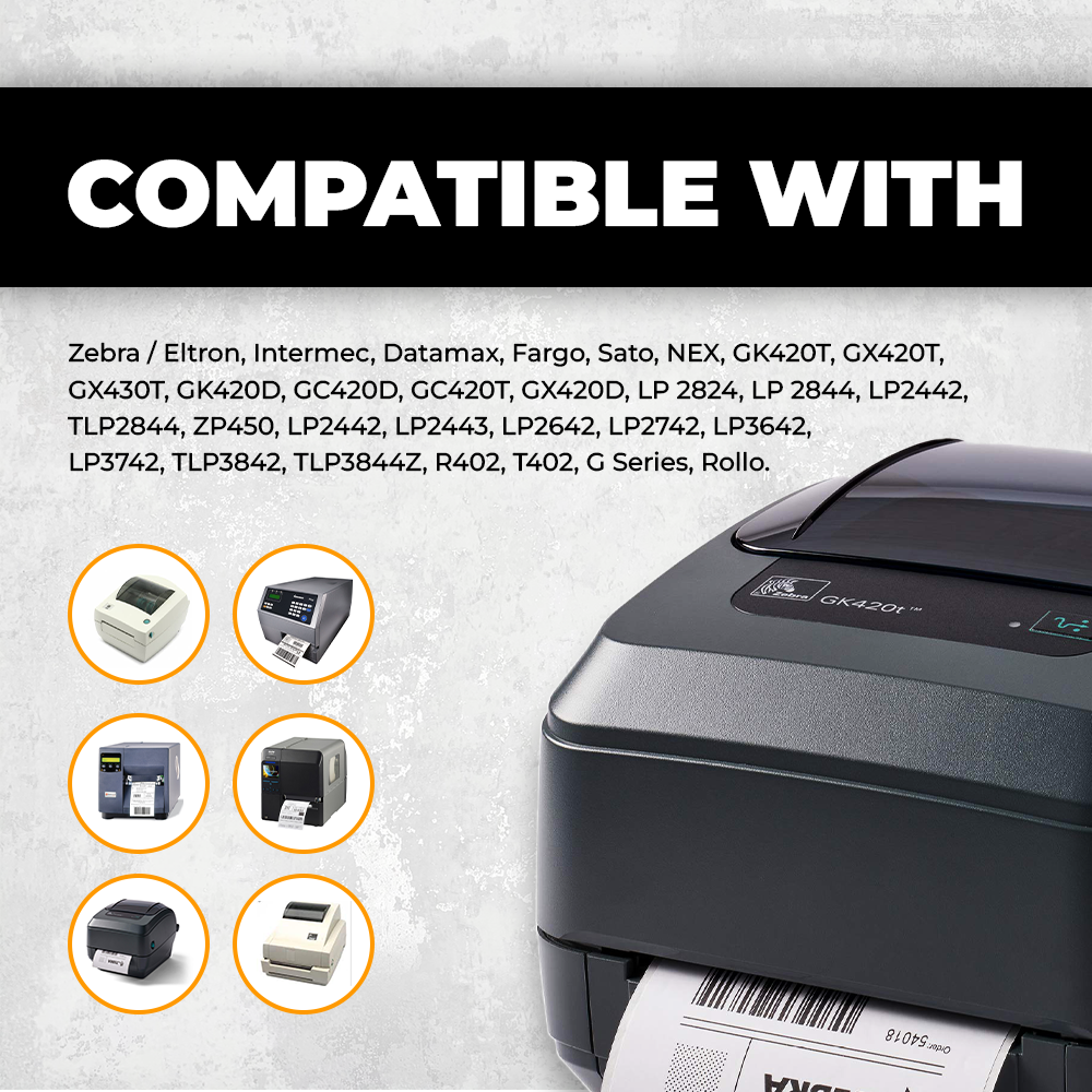 4" x 2" Direct Thermal Labels - 725 Stickers | LB-DTT (Made in USA)
