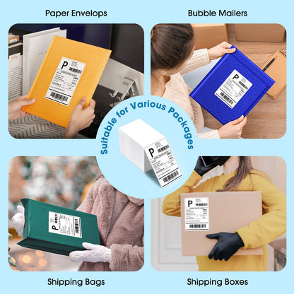 4x6 Direct Thermal Shipping Labels Paper White 200 pack