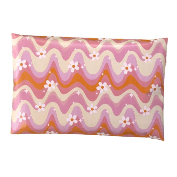 Pink Wavy Daisy Poly Mailers Size 6x9 Colorful Shipping Bags