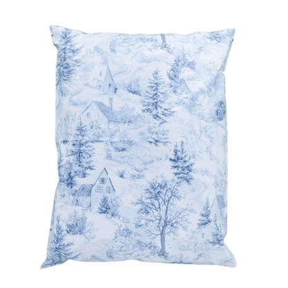 Winter Cottage Snowy Christmas Poly Mailers Size 19x24 Holiday Shipping Bags