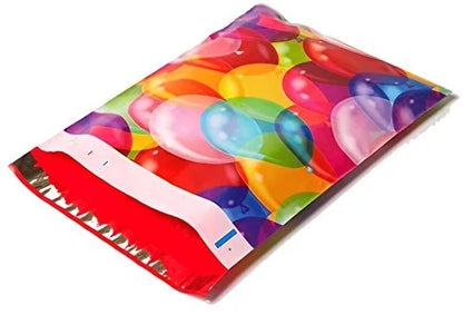 Balloon Birthday Poly Mailers Size 10x13 Colorful Shipping Bags - Shipping In Style