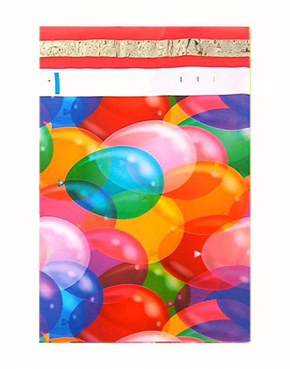 Balloon Birthday Poly Mailers Size 10x13 Colorful Shipping Bags - Shipping In Style