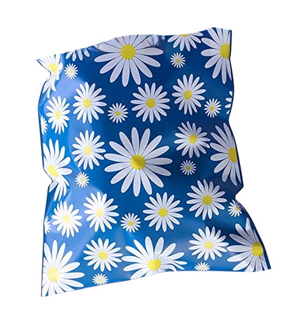 Blue Daisy Poly Mailers Size 10x13 Shipping Bags - Shipping In Style