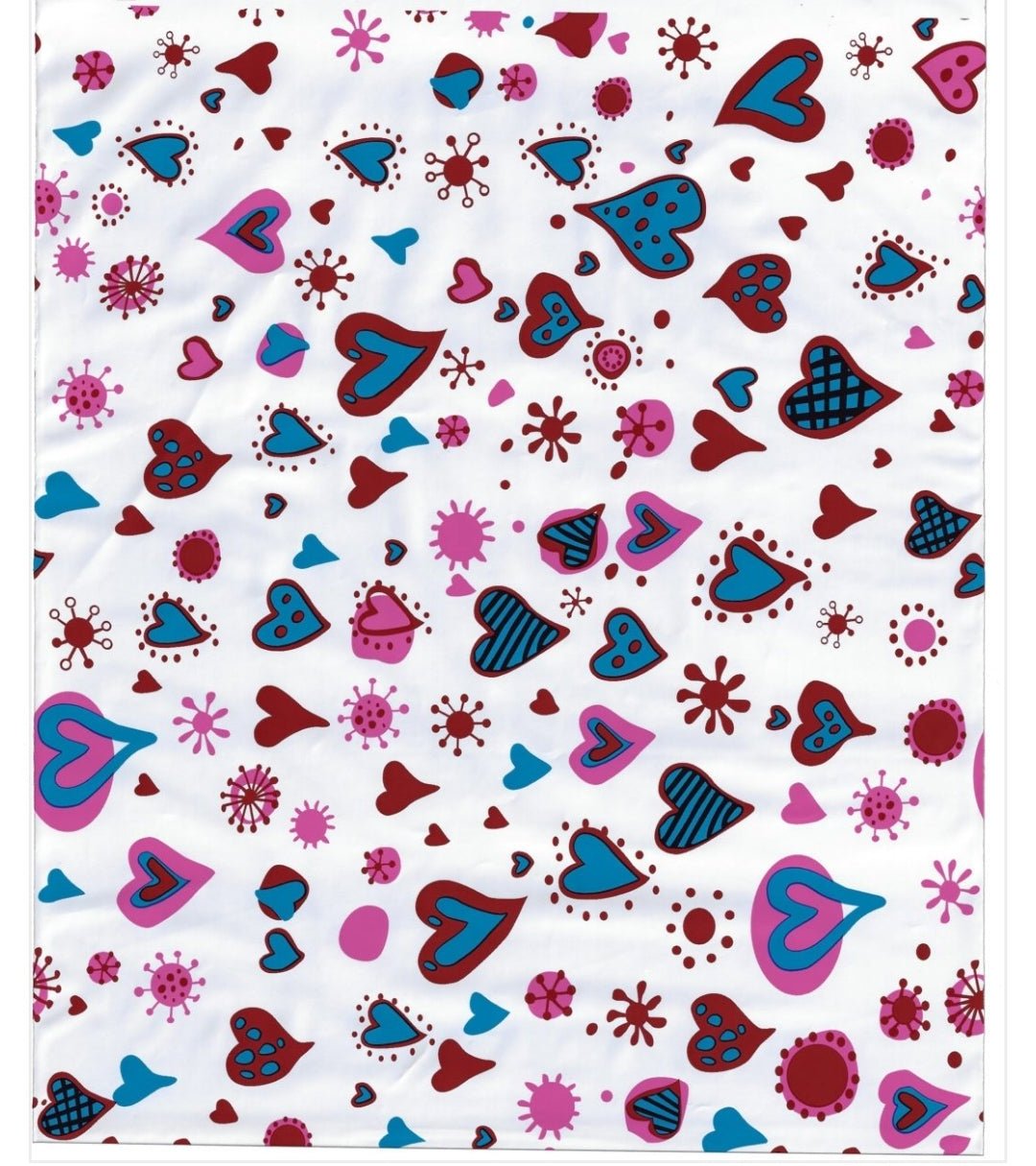 Blue Pink Heart Colorful Poly Mailers Size 6x9 Shipping Bags - Shipping In Style