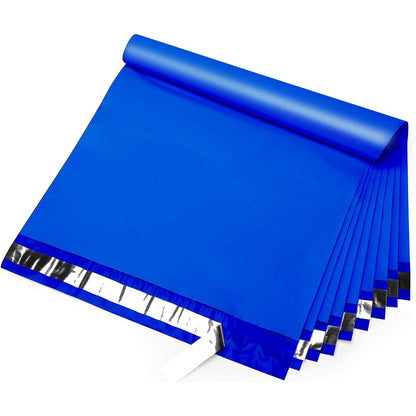 Blue Poly Mailers Size 14x17 Colorful Shipping Bags - Shipping In Style