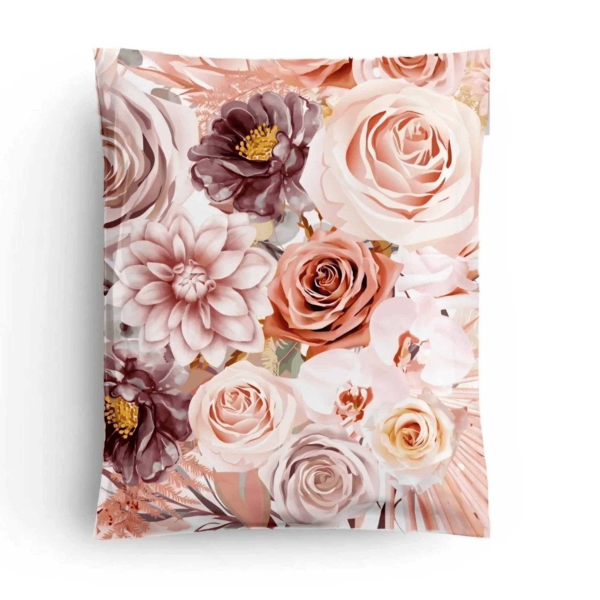 Boho Flowers & Roses Bubble Mailers Size 8.5x12 Padded Shipping Bags - Shipping In Style