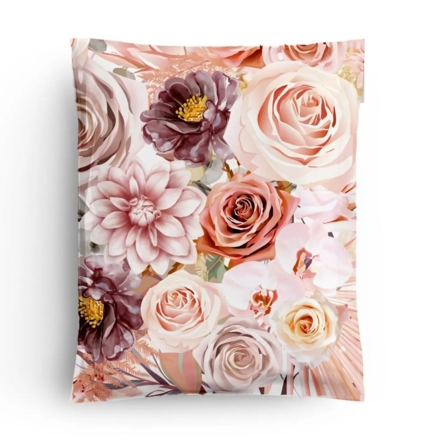 Boho Flowers & Roses Poly Mailers Size 10x13 Shipping Bags - Shipping In Style