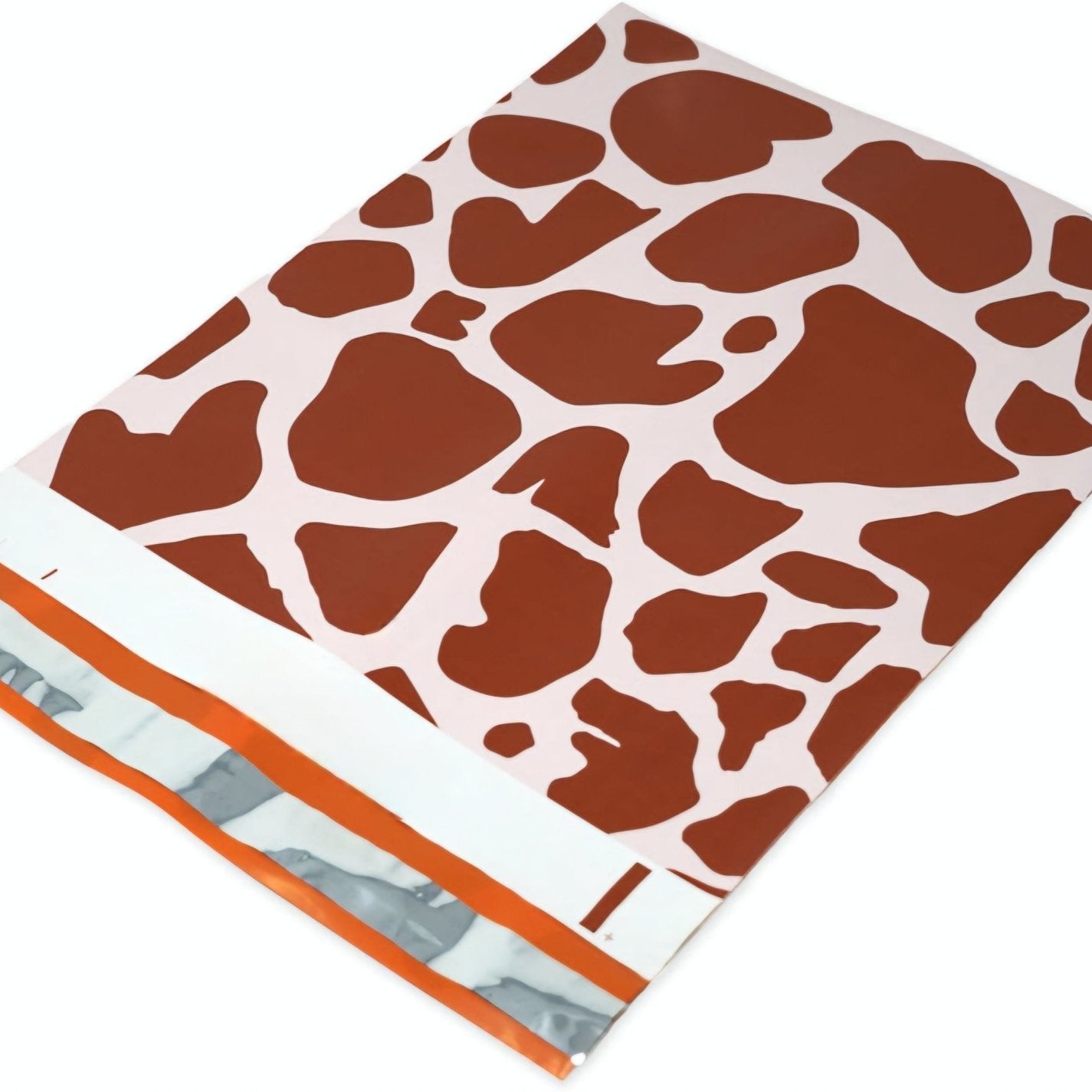 Brown Cow Print Poly Mailers Size 10x13 Shipping Bags - Shipping In Style