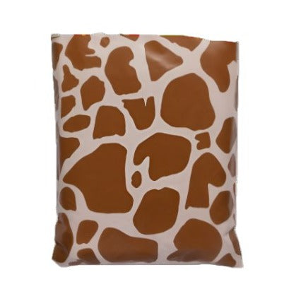 Brown Cow Print Poly Mailers Size 10x13 Shipping Bags - Shipping In Style