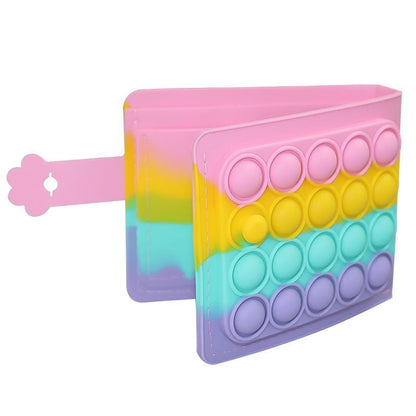 Bubble Pop Fidget Wallet - Rainbow Pastel Edition - Shipping In Style