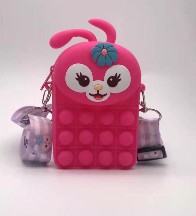 Bunny Fidget Crossbody Bag Bubble Pop Toy - Shipping In Style