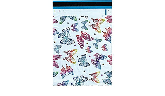 Butterfly Rainbow Colors Poly Mailers Size 6x9 Shipping Bags - Shipping In Style