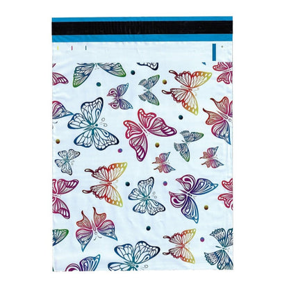 Rainbow Butterflies Poly Mailers Size 10x13 Butterfly Shipping Bags