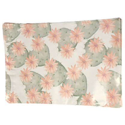 Cactus Blossoms Poly Mailers Size 10x13 Colorful Shipping Bags - Shipping In Style