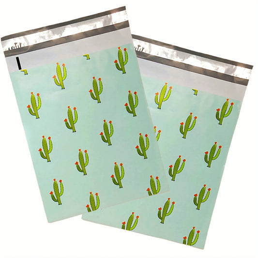Cactus Mint Poly Mailers Size 6x9 Shipping Bags - Shipping In Style