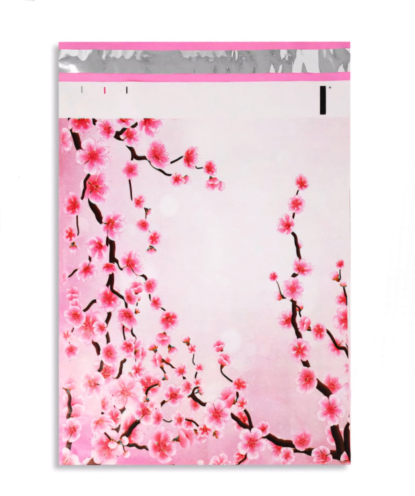 Cherry Blossom Pink Poly Mailers Size 10x13 Colorful Shipping Bags - Shipping In Style