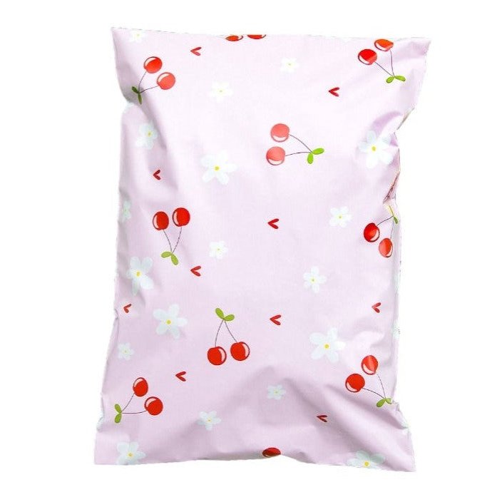 Cherry Poly Mailers Size 7.5x10.5 Shipping Bags - Shipping In Style