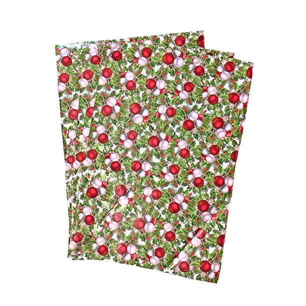 Christmas Ornament Red Green Poly Mailers Size 10x13 Shipping Bags - Shipping In Style