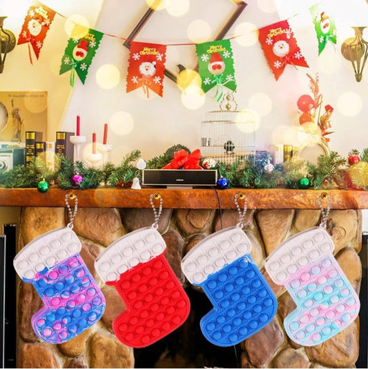 Christmas Stocking Bubble Pop Fidget Hanging Decor Stockings - Shipping In Style