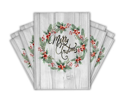 Christmas Wreath Poly Mailers Size 10x13 Shipping Bags - Shipping In Style