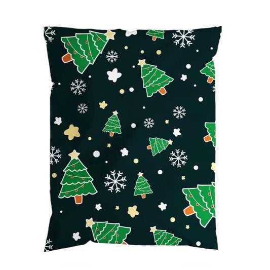 Christmas Tree Poly Mailers Size 10x13 Shipping Bags