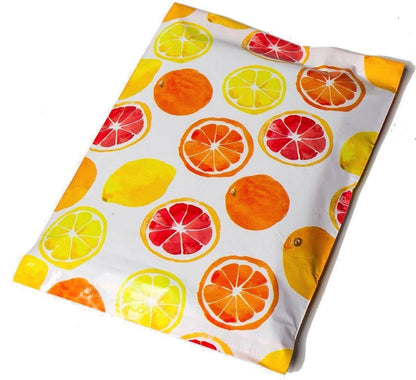 Citrus Orange Poly Mailers Size 10x13 Colorful Shipping Bags - Shipping In Style