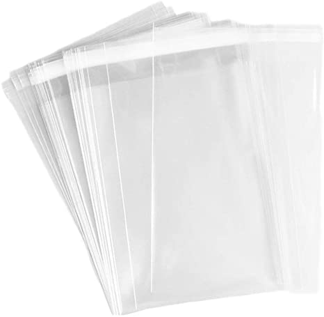 Clear Self Seal Cello Bags Size 10x13 Cellophane Packaging Supplies 100 Pack - Shipping In Style