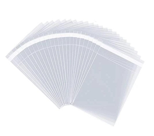 Clear Self Seal Cello Bags Size 11x15 Cellophane Packaging Supplies 100 Pack - Shipping In Style