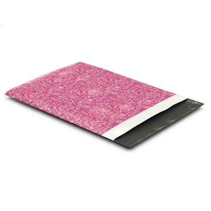 Pink Confetti Glitter Poly Mailers Size 10x13 Shipping Bags