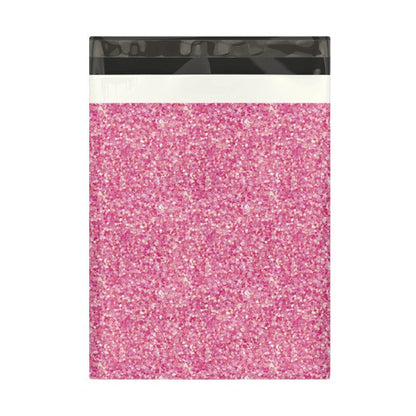 Pink Confetti Glitter Poly Mailers Size 10x13 Shipping Bags