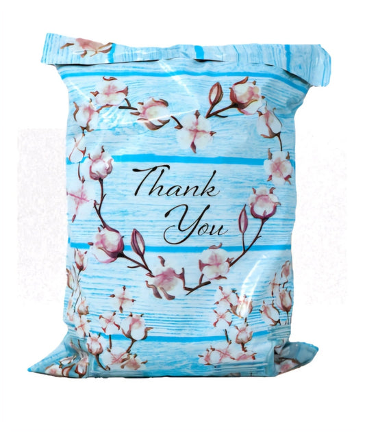Cotton Thank You Poly Mailers Size 10x13 Shipping Bags - Shipping In Style