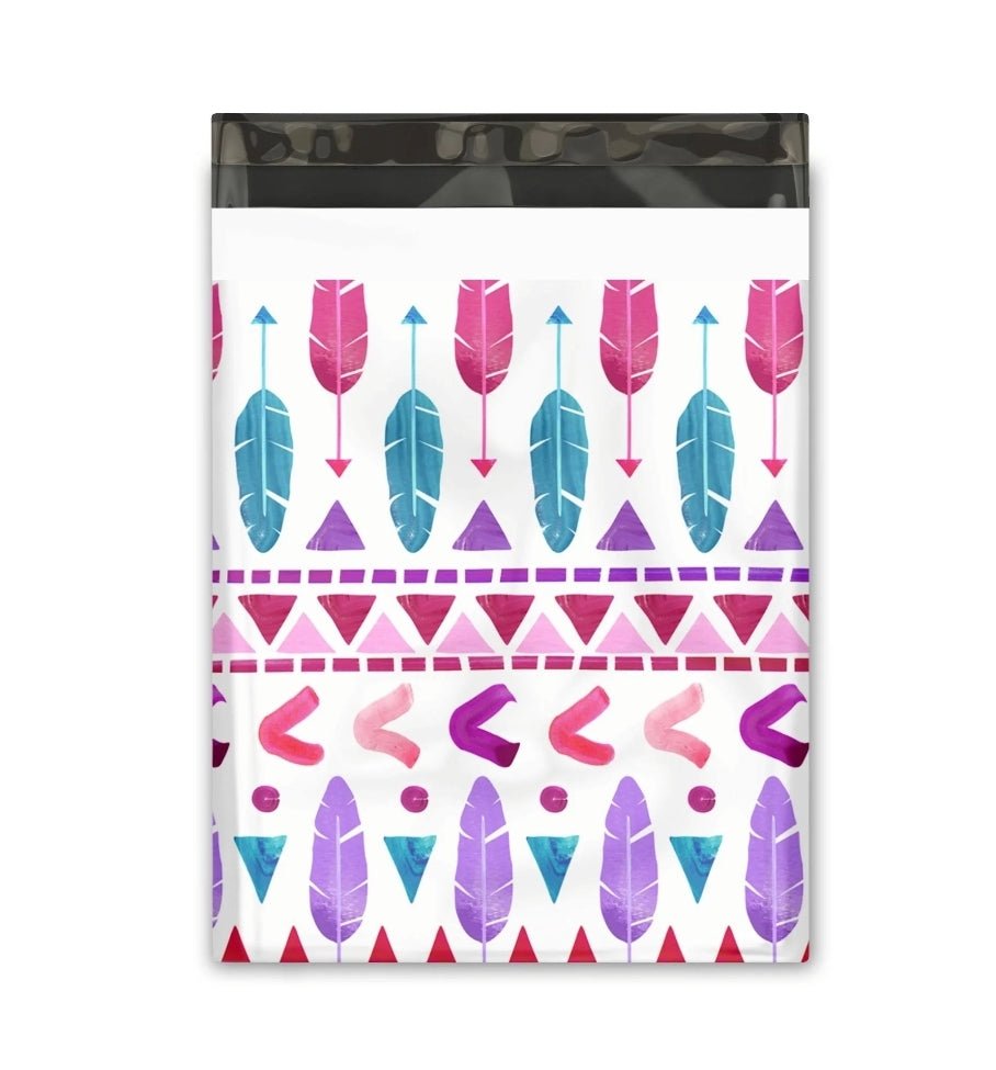 Cupid's Arrow Valentine Poly Mailers Size 10x13 Colorful Shipping Bags - Shipping In Style