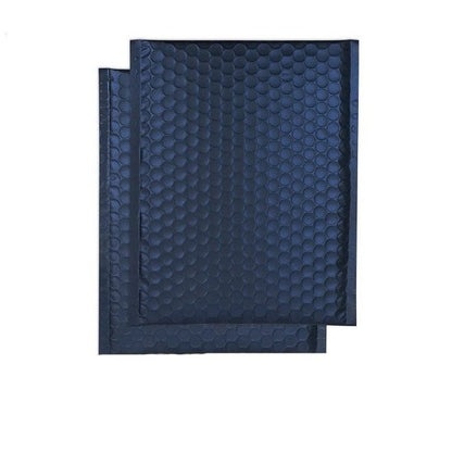 Dark Blue Metallic Bubble Mailers Size 8.5x12 Padded Envelopes - Shipping In Style