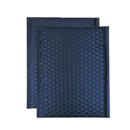 Dark Blue Metallic Bubble Mailers Size 8.5x12 Padded Envelopes - Shipping In Style