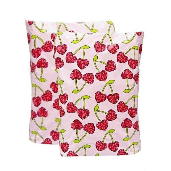 Disco Cherry Poly Mailers Size 14.5x19x4 Gusseted Shipping Bags - Shipping In Style