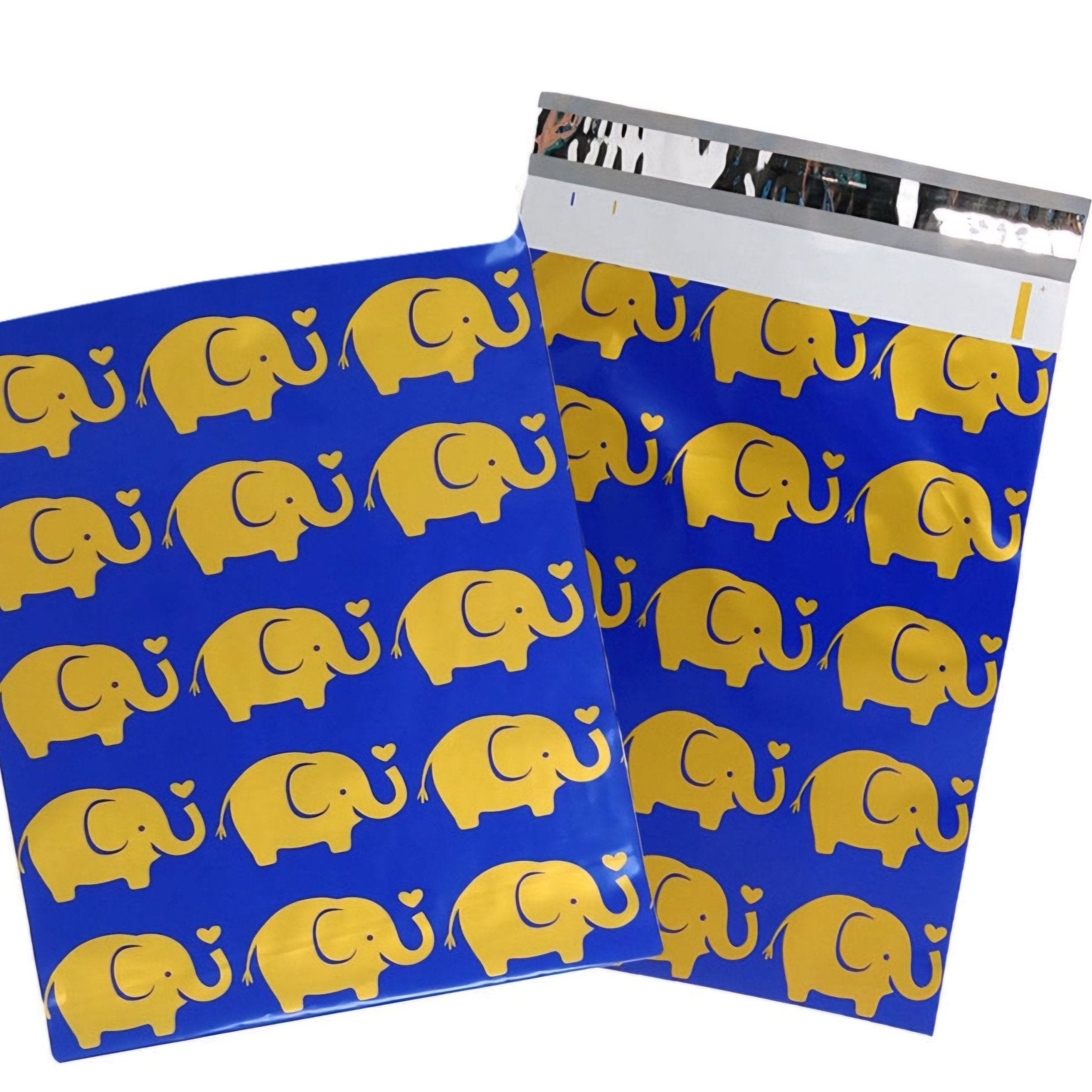 Elephant Poly Mailers Size 10x13 Colorful Shipping Bags - Shipping In Style