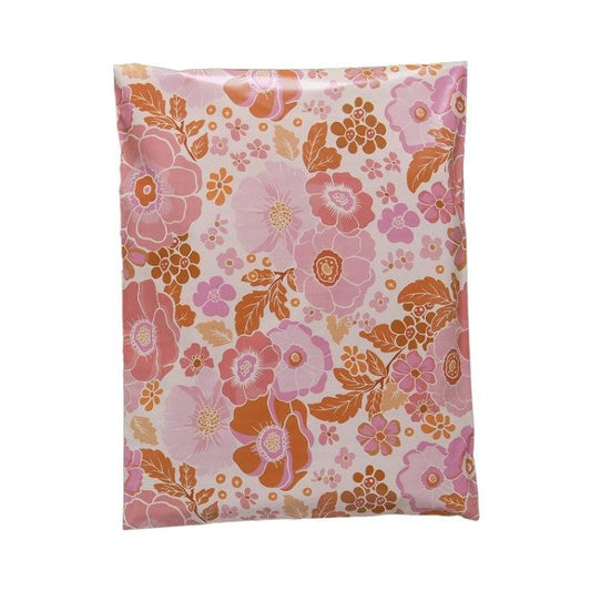 Fall Flowers Poly Mailers Size 14x17 Autumn Floral Shipping Bags - Shipping In Style