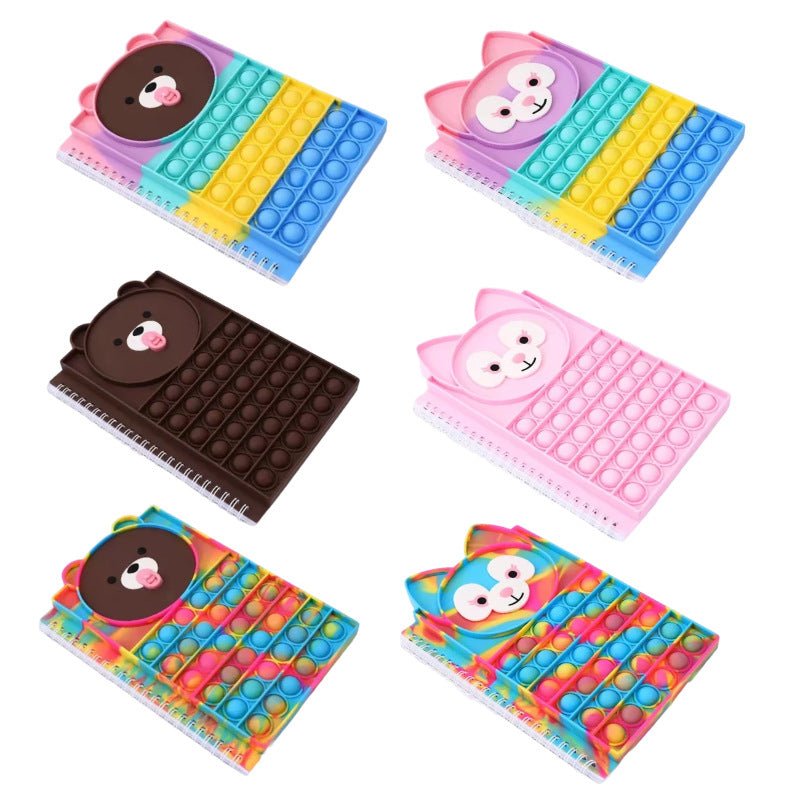 Fidget Notebooks Bubble Pop Toy Popper Note Books - Shipping In Style